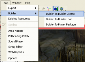 Builder to builder create via tools menu.png