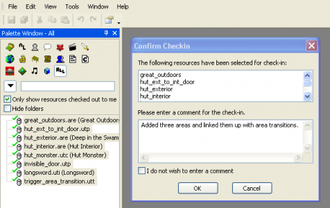 Checking in and checking out resources - Dragon Age Toolset Wiki